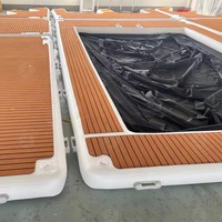Nouvelle arrivée Forme personnalisée Drop Stitch tissu eau plate-forme de quai flottant modulaire quai flottant