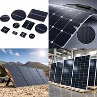 Panneau solaire compact semi-flexible avec régulateur USB intégré pour les voyages en plein air