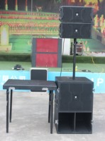 Sistema de sonido para conciertos al aire libre, equipo de sonido amplificador de altavoz de 3 canales, bajos activos de 18 pulgadas