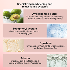 OEM/Private Label 50ml Niacinamide Crème éclaircissante et blanchissante <span class=keywords><strong>pour</strong></span> le visage cible <span class=keywords><strong>les</strong></span> <span class=keywords><strong>taches</strong></span> brunes et <span class=keywords><strong>les</strong></span> cicatrices d'acné au teint terne - Product Image 2