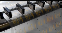 Nouvelle machine de stratification automatique de rebobineuse d'étiquettes et d'autocollants imprimés