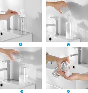 Bouteille de lotion écologique en PET de 300 ml et 500 ml, bouteille de gel douche avec pompe, bouteille de shampoing - Product Image 6