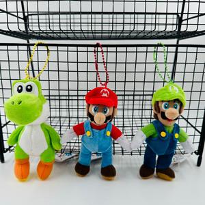 Mini colección de <span class=keywords><strong>Mario</strong></span> Luigi muñeca suave colgante princesa melocotón sapo <span class=keywords><strong>Bowser</strong></span> Yoshi Boo DISEÑO DE Anime forma 3D llavero de luz estudiantes - Product Image 2