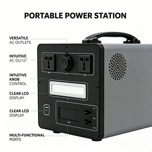 Alimentation électrique mobile extérieure 600W <span class=keywords><strong>500WH</strong></span>, station d'alimentation portable intégrée pour le camping et les urgences domestiques - Product Image 4