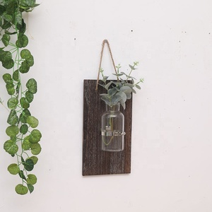 <span class=keywords><strong>Vase</strong></span> <span class=keywords><strong>mural</strong></span> <span class=keywords><strong>mural</strong></span> en <span class=keywords><strong>bois</strong></span> écologique Style rétro, décoration de maison Oem, plante vert hydroponique, <span class=keywords><strong>Vase</strong></span> suspendu, 1 pièce - Product Image 4