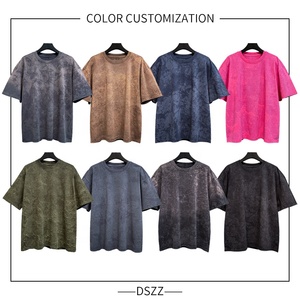 T-Shirt da Uomo Personalizzata con Stampa Tie-Dye 3D, Cotone Lavato, Manica Lunga, Peso 270g, Serigrafia - Product Image 3