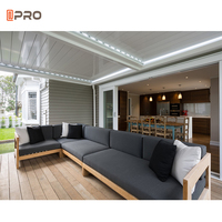 Pérgola APRO con Techo de Aluminio, Persianas Ajustables, Motorizada, Impermeable, con Control Remoto