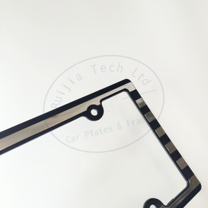 Kabartma Logo ile özel tasarım abd plaka çerçevesi kapak araç numarası plaka tutucu kapak - Product Image 3