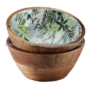 Bol en bois et résine, style le plus vendu, pour la décoration intérieure et la cuisine, idéal pour la décoration élégante de la cuisine et de la maison, disponible en gros. - Product Image 2