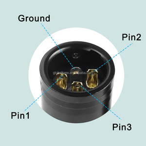 Đầu nối micro XLR vỏ đen, <span class=keywords><strong>jack</strong></span> hàn 3 chân, đầu nối âm thanh XLR cái hàn, góc nghiêng có thể điều chỉnh - Product Image 2