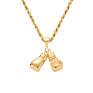 SN175 ロックマン ブリンブリン ペンダント ステンレス ネックレス ヒップホップ ジュエリー - Product Image 2