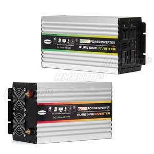Convertisseur 12V vers 220V 5000W/6000W, onduleur à onde sinusoïdale pure, double affichage numérique LCD, 2 prises, fonctions de protection multiples - Product Image 6