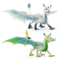 Vente en gros de figurines de simulation 3D de dragon de feu, dragon de pierre, dragon volant, dinosaure, avec mâchoire mobile, pour décoration et jouets