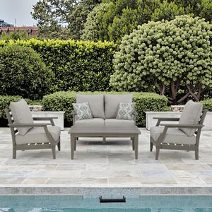 Al Aire Libre HDPE Durable sofá Patio al aire libre balcón impermeable resistente a los rayos UV Hotel B & B jardín sillón muebles de exterior - Product Image 5