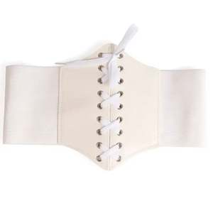 I-0076 Manufacturer Waist Shaping Lace-up Women Super <b>Wide</b> Fashion Korean Court Girdle Ladies Decoration Elastic <b>Wide</b> <b>Belt</b> - Product Image 3