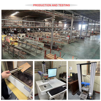 Plancher de pont étanche en gaufrage WPC platelage creux platelage Composite utilisation extérieure en bois brossé composite plastique