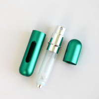 Atomiseur de parfum portable 5 ml 8 ml, flacon de voyage rechargeable en métal, mini flacon de parfum