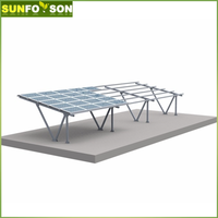 Système de montage de carport solaire personnalisé OEM ODM, structure de support de panneaux photovoltaïques pour projets de stationnement résidentiel en allée