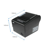 Cashino Impresora Térmica de Recibos para Restaurante, Cortador Automático con Interfaz Ethernet, Impresión de Línea de Puntos, 80mm