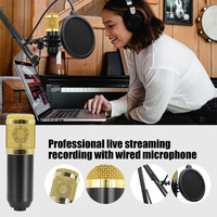Kit de microphone à condensateur V8S BM800 avec carte son, mixeur audio USB, support de bureau pour PC mobile, streaming en direct, enregistrement de podcast