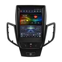Autoradio CARUPEZ 9,7 pouces Android DSP GPS avec écran tactile pour Ford Fiesta 2009-2016 (avec bouton PASS Airbag) – Unité centrale Plug & Play