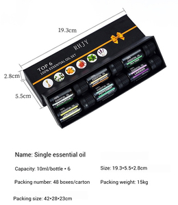 Singolo oli essenziali lavanda Tea Tree 10ml * 6 pz Set aromaterapia 100% oli vegetali biologici puri set regalo - Product Image 5