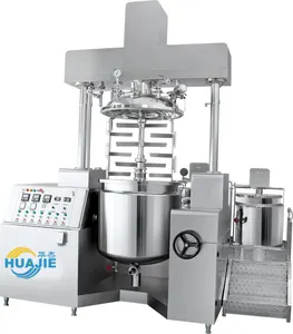 HUAJIE Stainless Steel Triple Jacket Vacuum Emulsifying Machine To Make Hair Conditioner ointment Lotion Ketchup Toothpaste