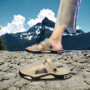 Sandalias de Plataforma para Hombre, Verano, Playa, Aire Libre, Ligeras, Transpirables, Resistentes al Desgaste, Casuales, de Moda, Doble Uso, para Conducir - Product Image 3