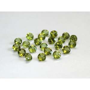 Gema de Peridoto Verde de 5 mm y 0.513 Quilates, Talla Brillante Redonda, para Joyería - Product Image 5