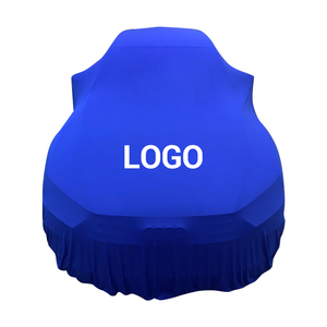 Housse de voiture spéciale salon automobile en fibre super douce, impression sans soie, logo personnalisé - Product Image 2