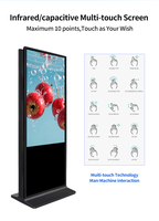 Pantalla de Señalización Digital 4K para Interiores, Kiosco Publicitario Vertical Tipo Tótem para Centros Comerciales y Uso en Ascensores/Metros