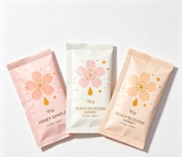 Sachets en aluminium personnalisés avec pelliculage mat, couleur et logo, effet UV, qualité alimentaire, avec ligne de déchirement, pour miel