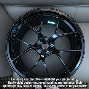Jantes en alliage d'aluminium forgé 8J à double lame brossée, finition personnalisée, pour voitures de tourisme, ET personnalisé, garantie 5 ans pour <span class=keywords><strong>BBS</strong></span> 5x120 - Product Image 3
