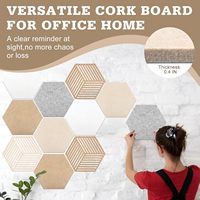 Panneaux acoustiques hexagonaux en feutre PET auto-adhésifs, dalles murales insonorisantes décoratives pour bureau, maison, studio d'enregistrement