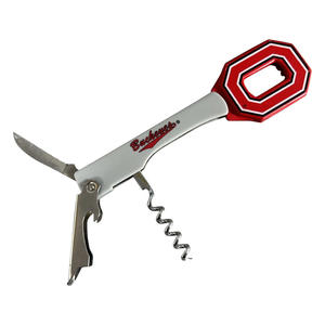 Abridor de Botellas para Fiestas Deportivas de la Universidad Estatal de Ohio, Modelo MSS-OHIOOPENER, Color Rojo - Product Image 1