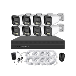 Sistem kamera keamanan 4K profesional dengan deteksi gerak AI dan penglihatan malam untuk keamanan rumah dan Industri