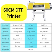 Imprimante DTF Nacai de qualité commerciale 2/3 têtes Epson grand format 60 cm I3200 automatique avec secoueur de poudre, nouvelle A1, garantie 1 an