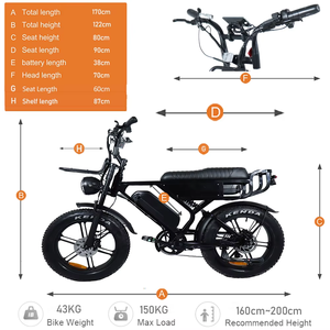 Bicicleta Eléctrica EU X90 48V 28AH con Sensor de Alta Velocidad, Motor sin Escobillas, Doble Suspensión, Neumáticos Gruesos de 20 Pulgadas, Bicicleta Eléctrica Urbana y de Montaña para Adultos - Product Image 5