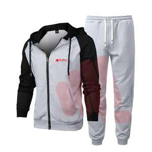 Conjunto Deportivo de Moda, Sudadera con Capucha y Pantalones de Felpa de Algodón, Conjunto Deportivo Informal con Logotipo Personalizado, Proveedor OEM, Conjuntos Deportivos Unisex - Product Image 1