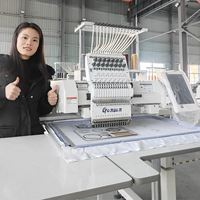 Dahao A15 Machine à broder automatique à tête unique 12/15 couleurs informatisée pour les chemises pour débutants Nouvel équipement de roulement à usage domestique