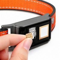 Rastreador GPS para Perros, Collar con Ubicación en Tiempo Real, Rastreador de Perros con Tarjeta SIM y Carcasa Extraíble, Correa Reflectante Ajustable