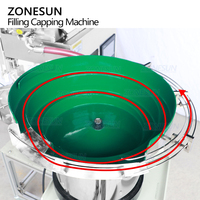 ZONESUN ZS-SVFC1P automatique bureau rotatif Servo Rotor pompe Sauce Ketchup confiture Gel pâte bec poche remplissage capsulage Machine