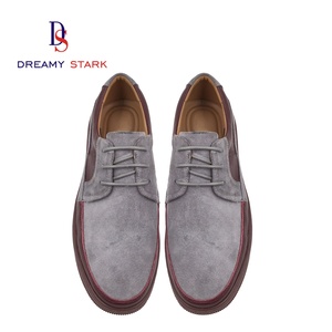 Sneakers en cuir de vache véritable de haute qualité, deux tons de couleur, logo personnalisé, fabriquées à la main, lacets pour hommes, confortables, respirantes, automne - Product Image 4