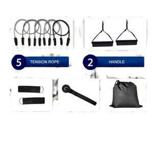 Ensemble de bandes de résistance ZJYAHUI, 11 pièces avec poignées et ancre de porte pour entraînement complet du corps, fitness, exercices à domicile - Product Image 5