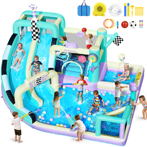 FBSPORT Casa de Juegos Inflable de PVC, <span class=keywords><strong>Parque</strong></span> <span class=keywords><strong>Infantil</strong></span> Comercial para Interiores, Set de Juegos con Temática de Granja - Product Image 1