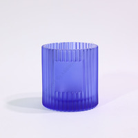 Meilleur prix – Pot à bougie vide de 8 oz et 10 oz, support à bougie votive, pot à bougie de Noël en verre dépoli de luxe avec emballage en boîte