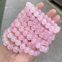 JD GEMS Femme Mode Pierre Fait Main Force Yoga Guérison Énergie Bijoux 5A Naturel Orange Madagascar Rose Quartz Bracelet