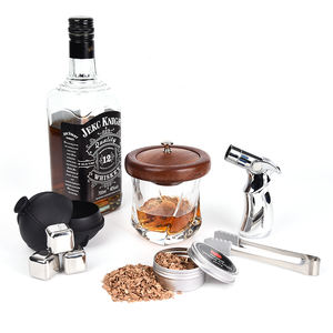 Kit de fumoir à whisky avec logo personnalisé EHUNT |   Ensemble de fumoir portable en acier inoxydable |   Cadeau de cocktail de luxe pour client d'entreprise - Product Image 6