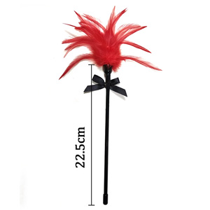 Plume rouge pour chatouiller, plume pour chatouiller pour le jeu sexuel, produits SM, jouets sexuels - Product Image 2