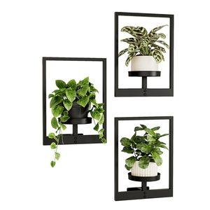 <span class=keywords><strong>Pot</strong></span> <span class=keywords><strong>de</strong></span> fleurs en métal personnalisé, montage mural, pour fenêtre intérieure, balcon et salon, support <span class=keywords><strong>de</strong></span> plantes en métal, design métallique - Product Image 3